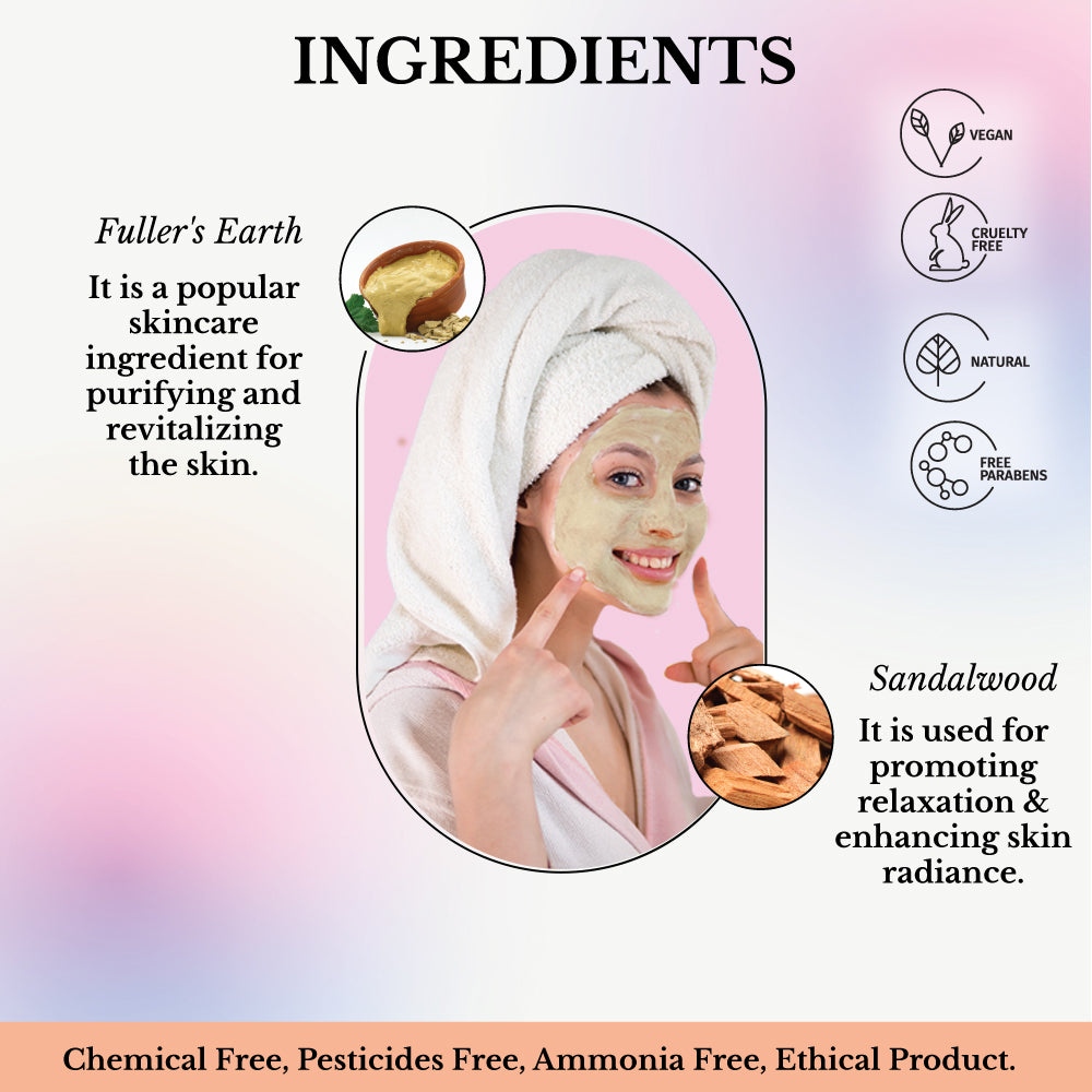 Buy Dravida Organics Anti-Aging Sandalwood Face Pack Powder All Skin Types  Pure Sandalwood (Chandan) 100 g Online at Best Prices in India - JioMart.