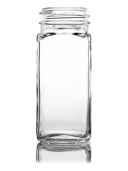 Square Glass Spice Jars